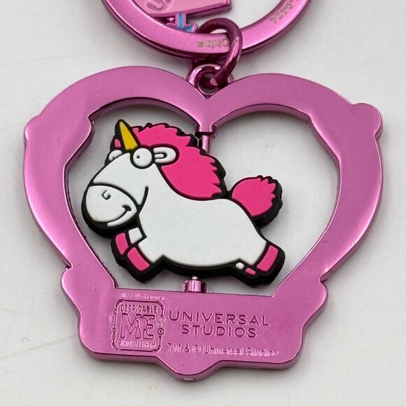 Universal Studios Despicable Me Fluffy Unicorn Keychain Name "Colleen" Minions - Picture 7 of 8